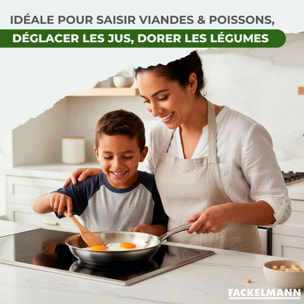 Poêle en inox 18/10 Triply Fackelmann Vita3