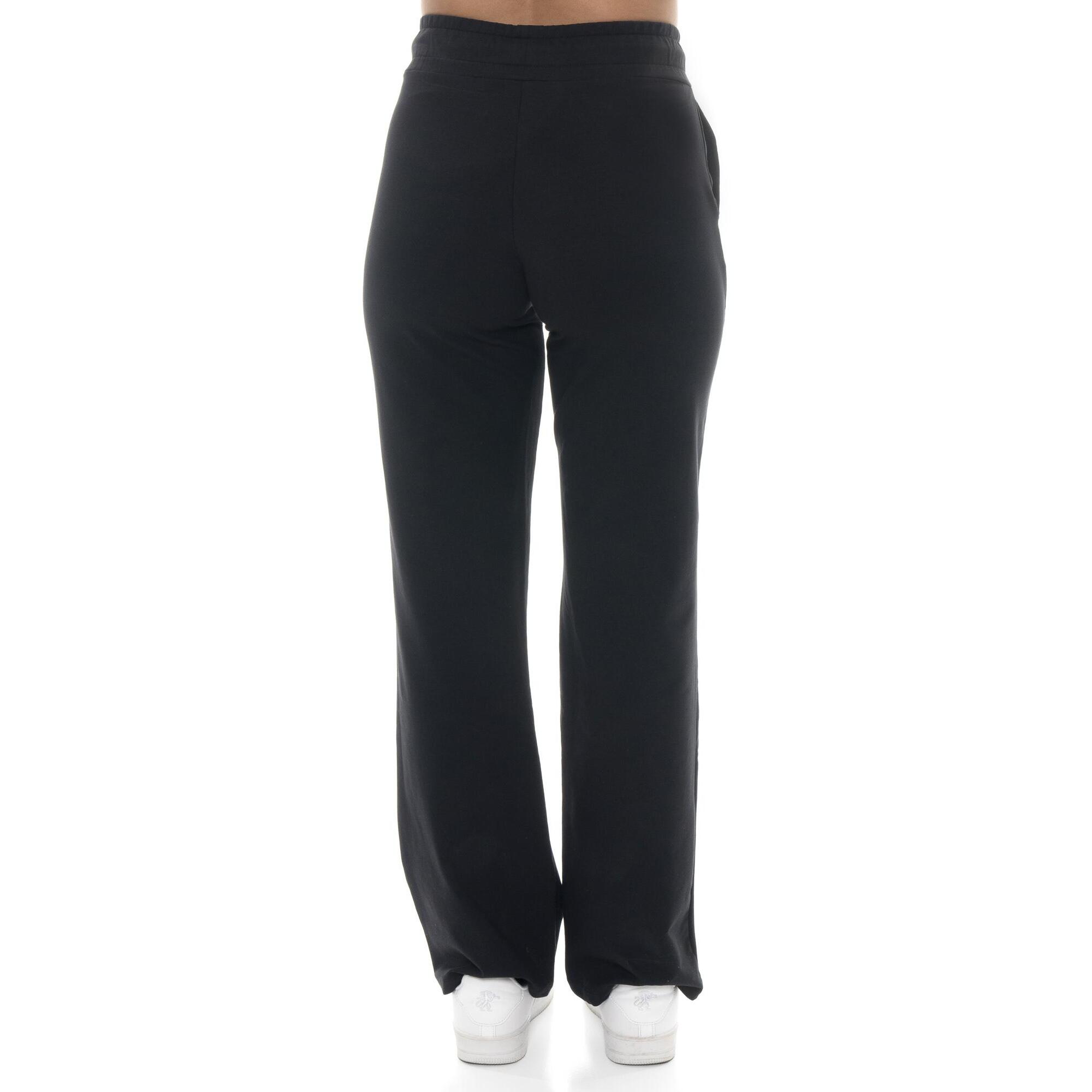 Pantalón palazzo de mujer sin forro polar Leone Basic