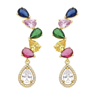 Pendientes Lux by Lux acabados oro 18k