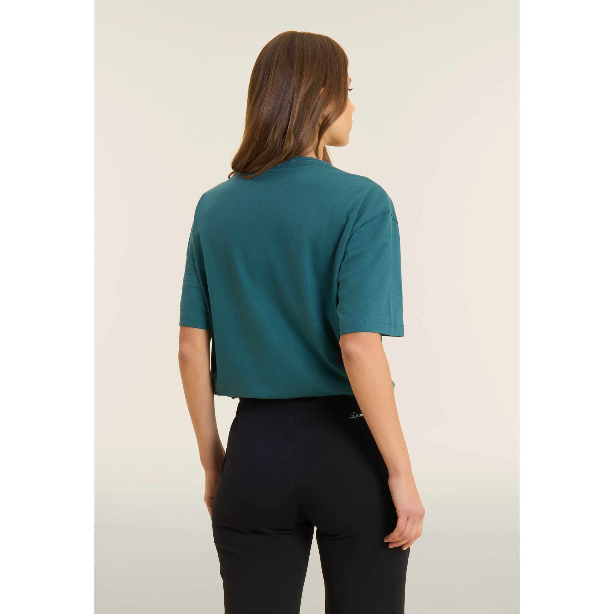 Pantaloni Sportivi Regular in Heavy Jersey Elasticizzato