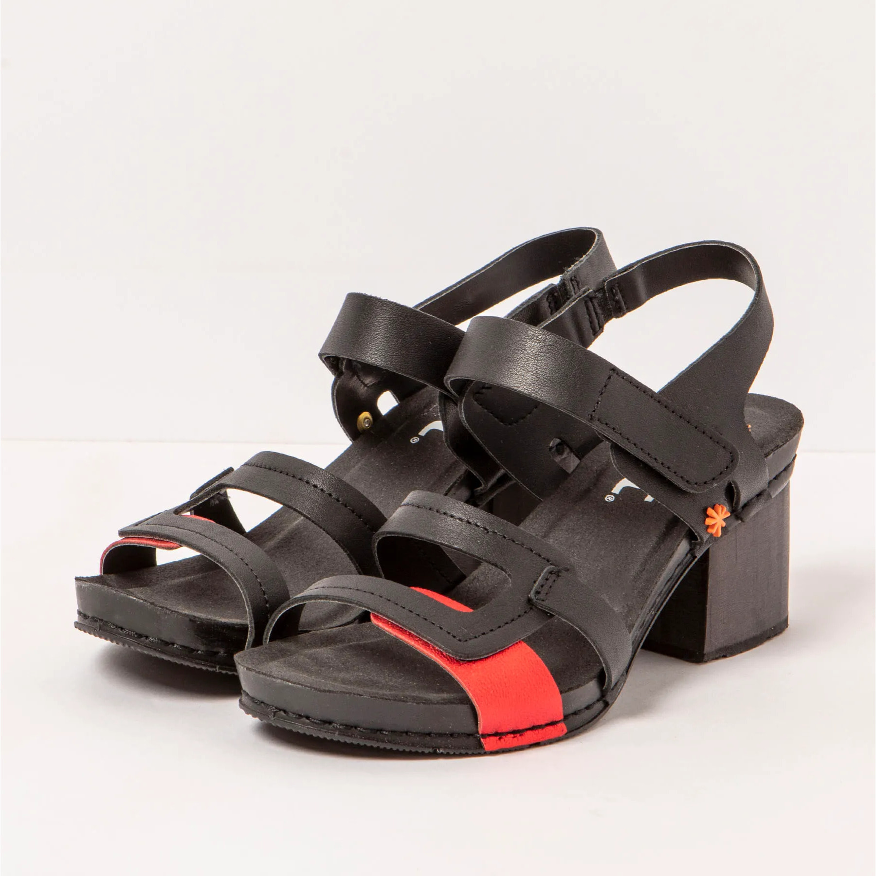 Sandalias con tacón 1875 NAPPA MULTI BLACK/ I WISH color Multi black