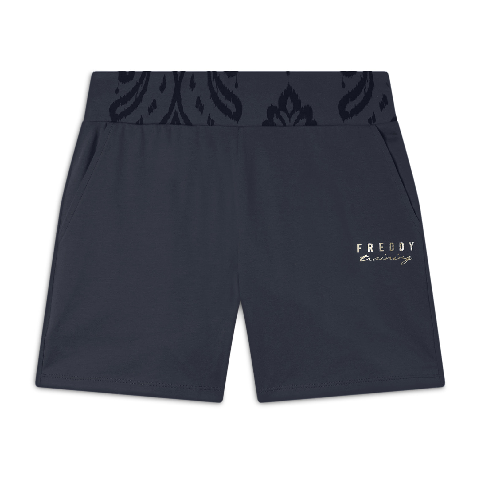 Short sportivi con fascia in vita floreale