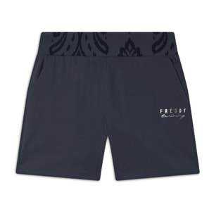 Short sportivi con fascia in vita floreale