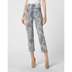 PHILIPP PLEIN Vaqueros Boyfriend Fit MONOGRAM