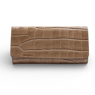 Cartera Cheval Firenze Cosmo Croc Taupe