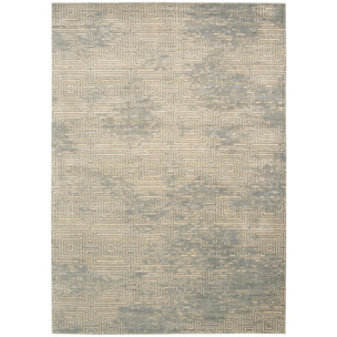 Tapis salon et chambre tissé en viscose motif géométrique DIRE