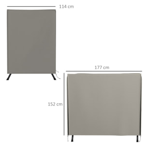 Funda Balancín Jardín Funda Columpio Jardín Exterior Cubierta de Columpio de Tela Oxford 600D con 2 Cremalleras Impermeable 177x114x152 cm Gris