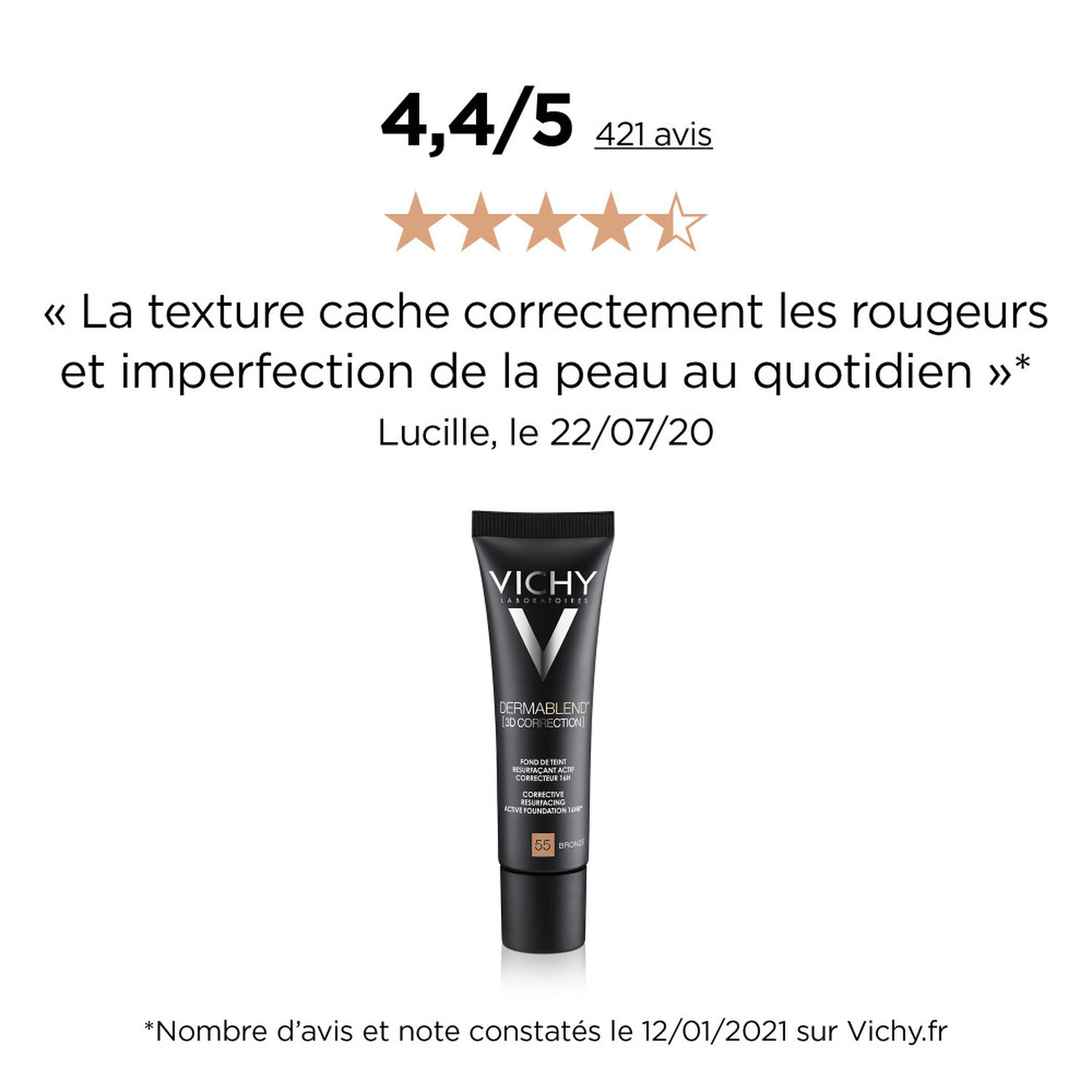 N°55 Bronze - Fond de Teint Resurfaçant 30 ml