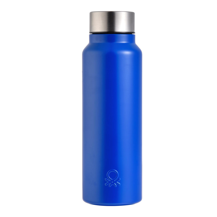 Botella agua térmica azul benetton