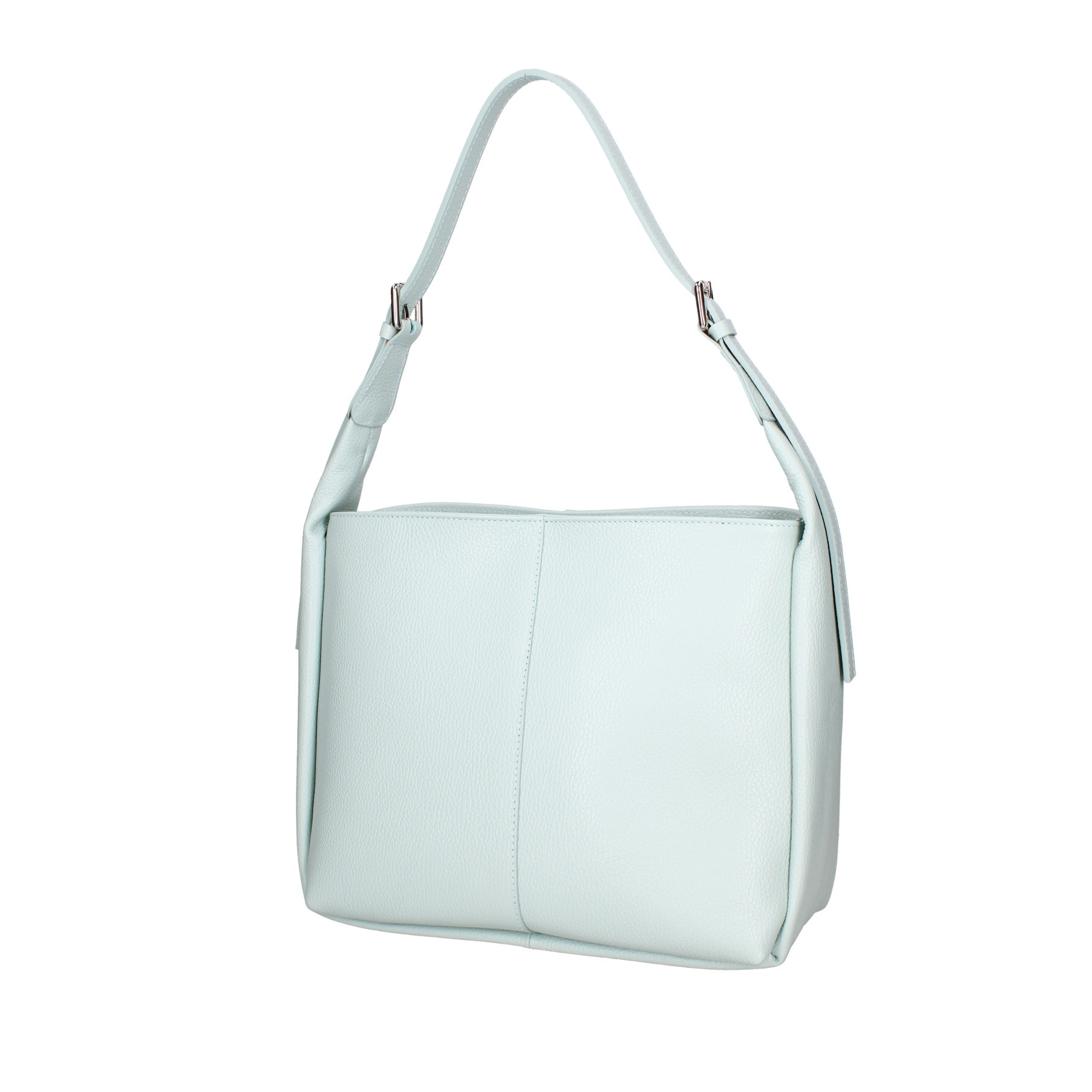 Borsa a spalla da donna - Modello False - Misto pelle e tessuto - 31.0 x 26.0 x 14.0 cm