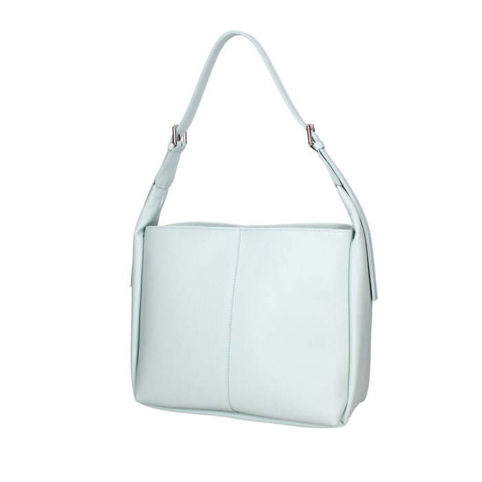 Borsa a spalla da donna - Modello False - Misto pelle e tessuto - 31.0 x 26.0 x 14.0 cm