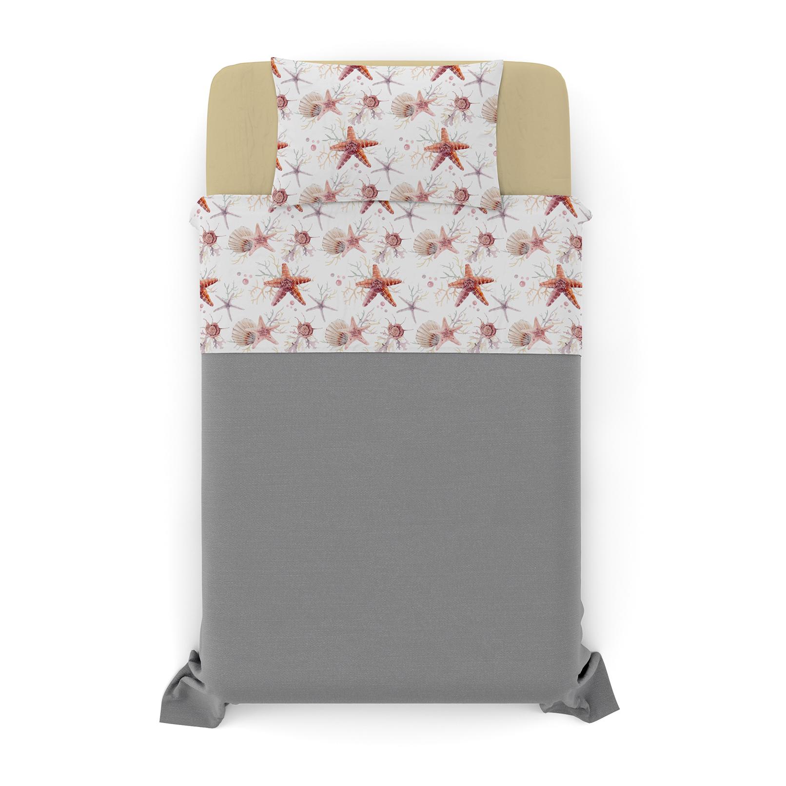 COMPLETO LETTO FANTASY MADE IN ITALY MICROFIBRA-STARFISH PIAZZA E MEZZA