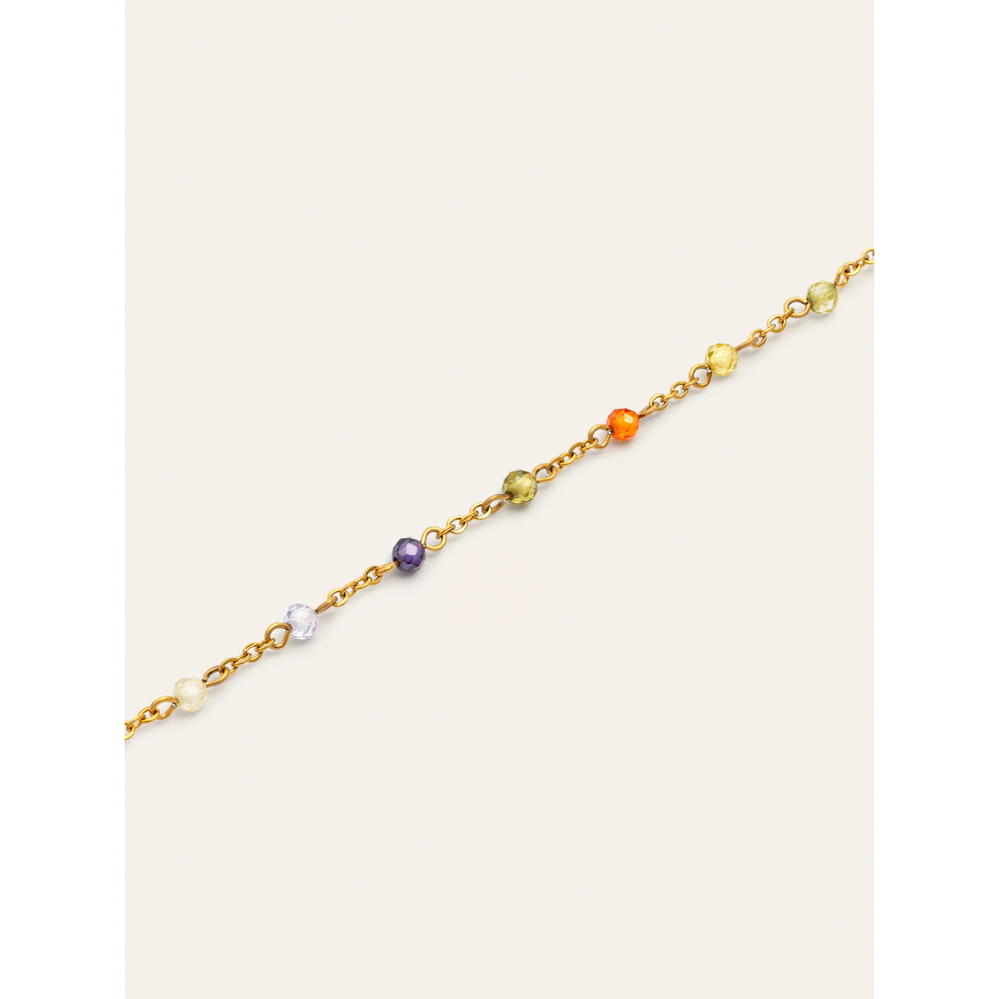 Bracciale Crystal Colors Sunset Acciao Placcato Oro