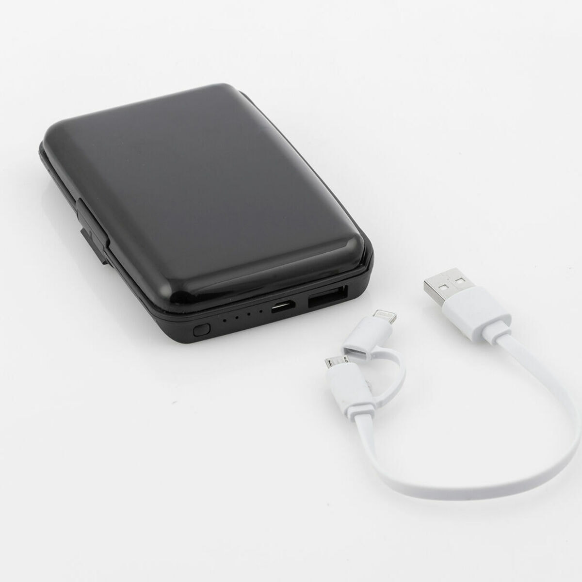 Porte-cartes avec Blocage RFID et Batterie Externe Sbanket InnovaGoods - Noir