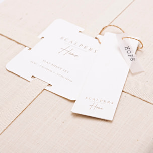 Set sábanas encimera + 2 fundas de almohada en color Ocre Scalpers Home