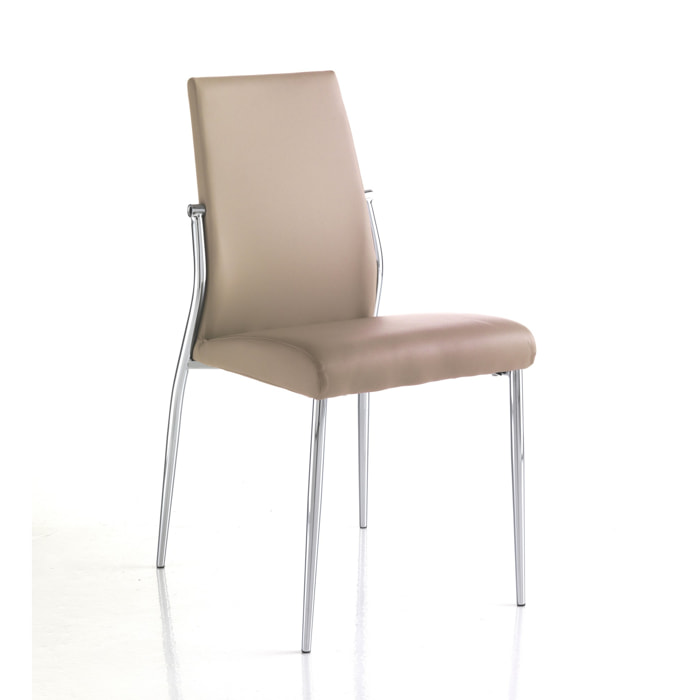 Tomasucci Lot de 4 Chaises MARGO' TORTORA Gris