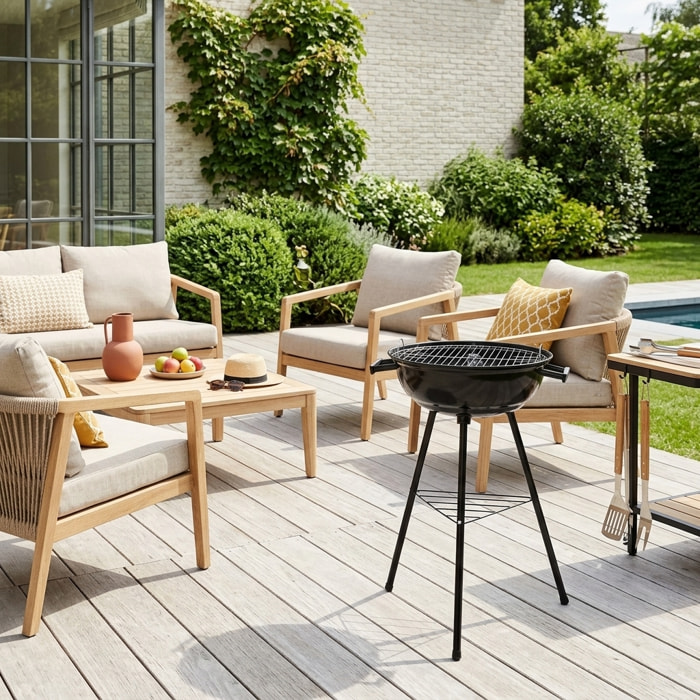 Barbecue boule charbon de bois Ø39cm MARCEL