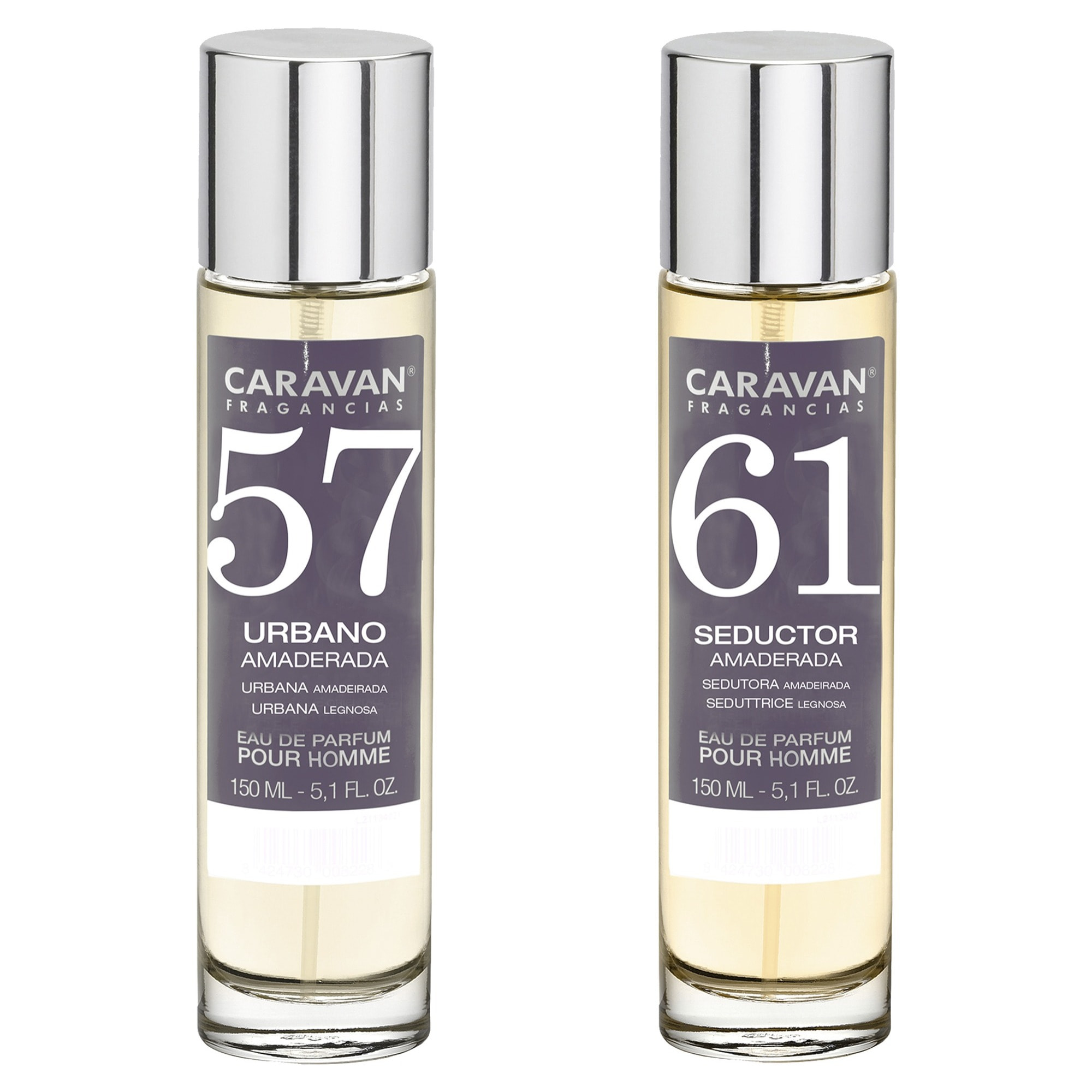 Set de 2 perfumes caravan hombre nº61 y nº57