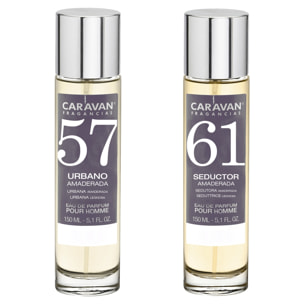 Set de 2 perfumes caravan hombre nº61 y nº57