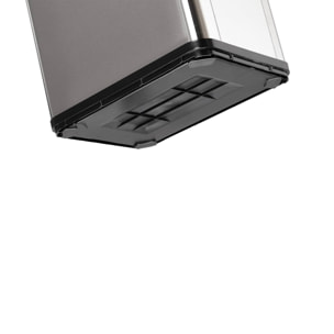 Well home - cubo de basura inteligente sin patas con apertura automática y contacto manual 30l, 35,5x26x60cm color gris