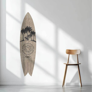 Planche de surf déco Surf et aventure Tableau alu Dibond