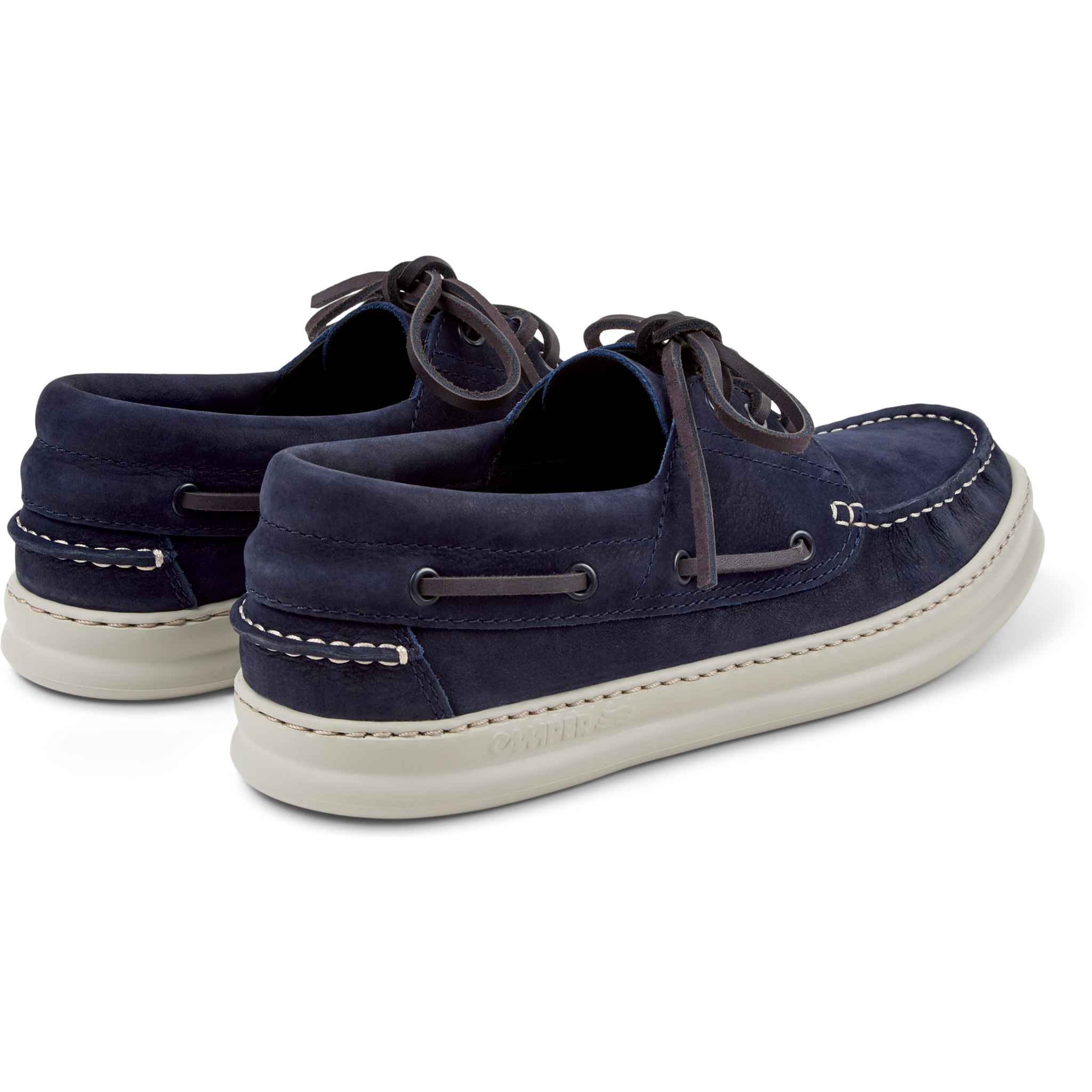 Scarpe stringate - CAMPER Runner Four - Blu - Pelle nabuk