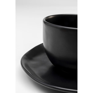 Tasses à café Organic noires set de 6 Kare Design