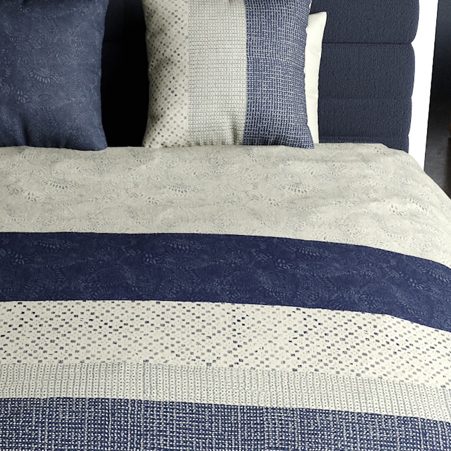 Parure housse de couette imprimé 100% coton - crepuscule