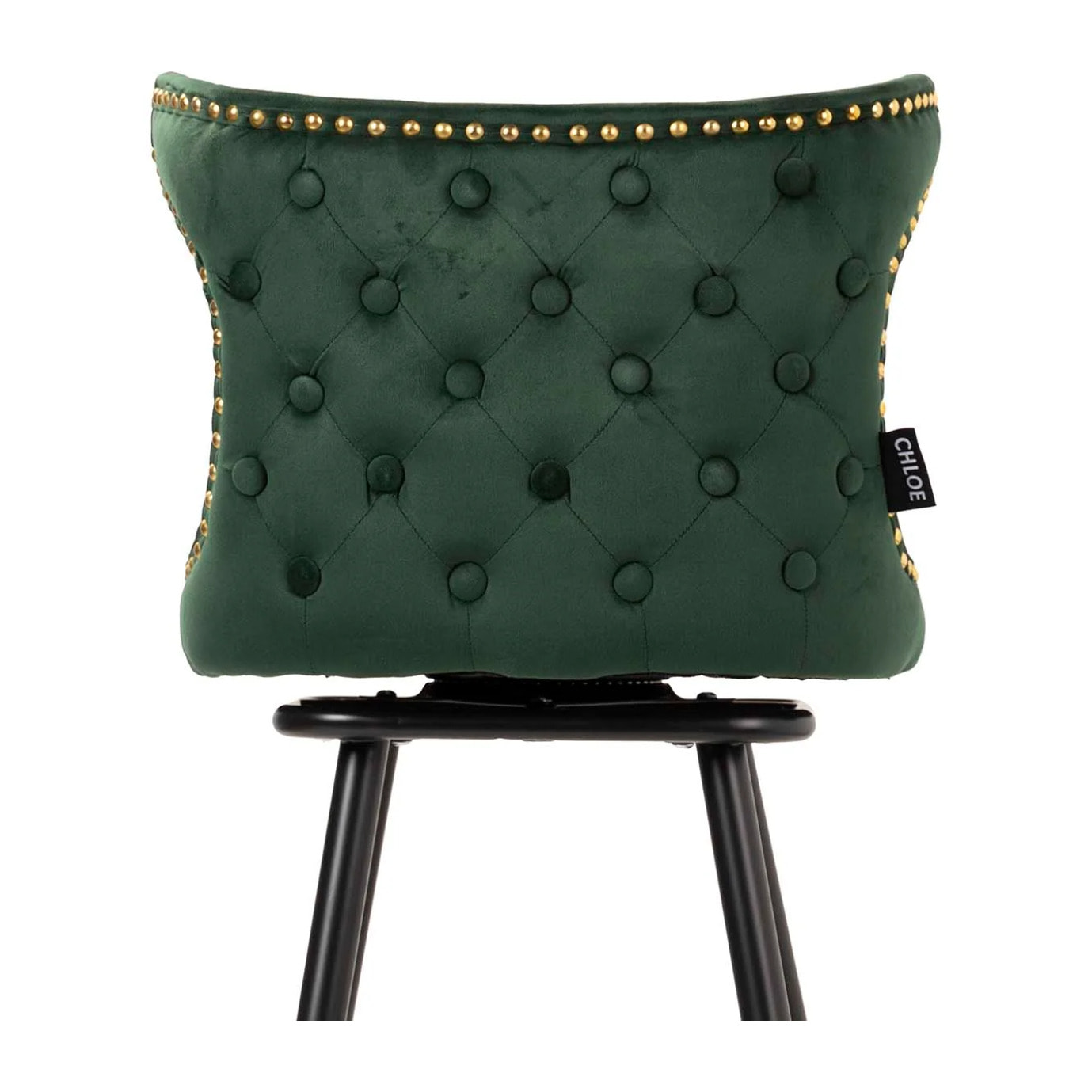 Taburete Bar Velvet Verde Clinton 46x53x105 Cm