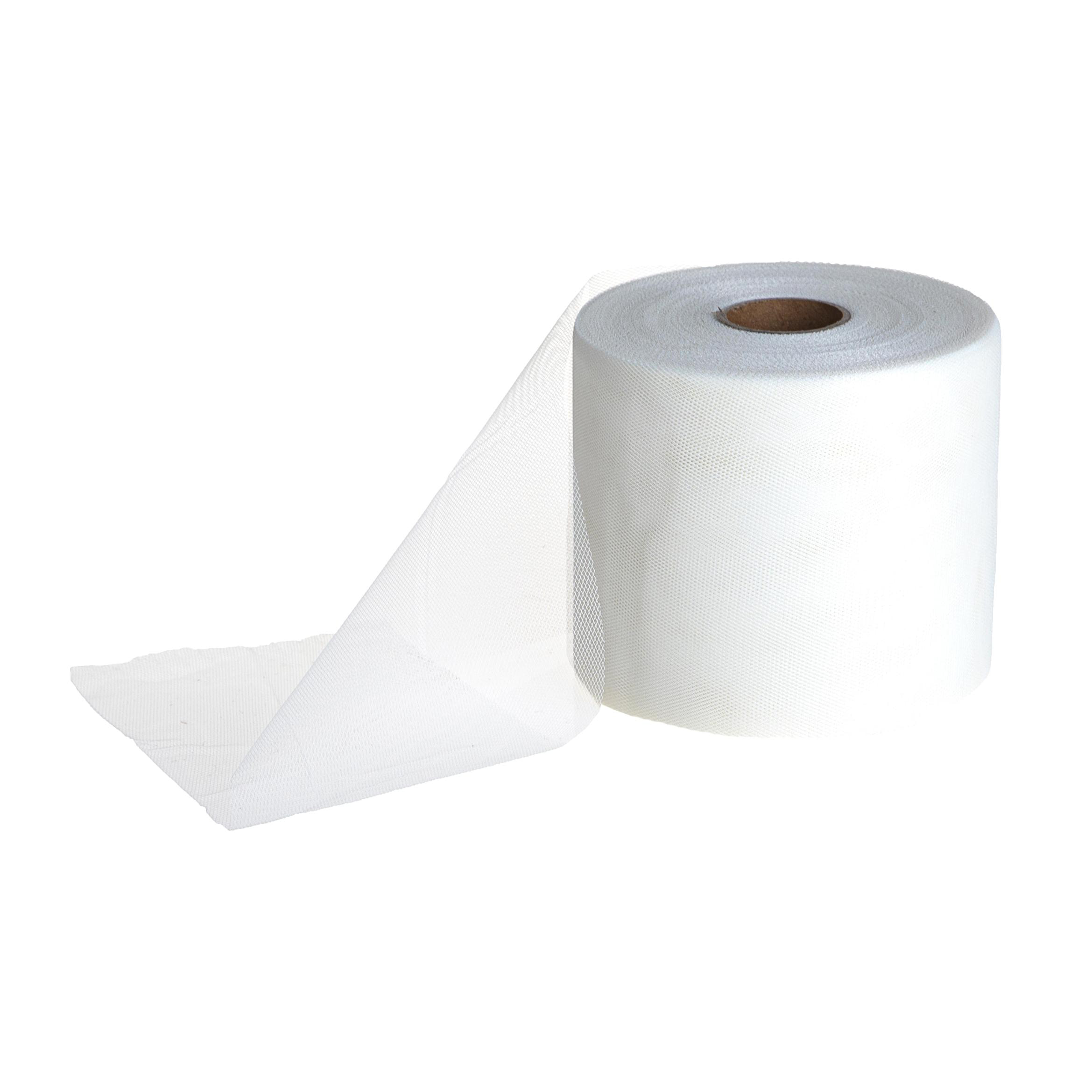 Tulle Rotolo 12,5 100 Mt - Pezzi 3 - 5X20X5cm - Colore: Bianco - Bianchi Dino - Decorazioni Varie