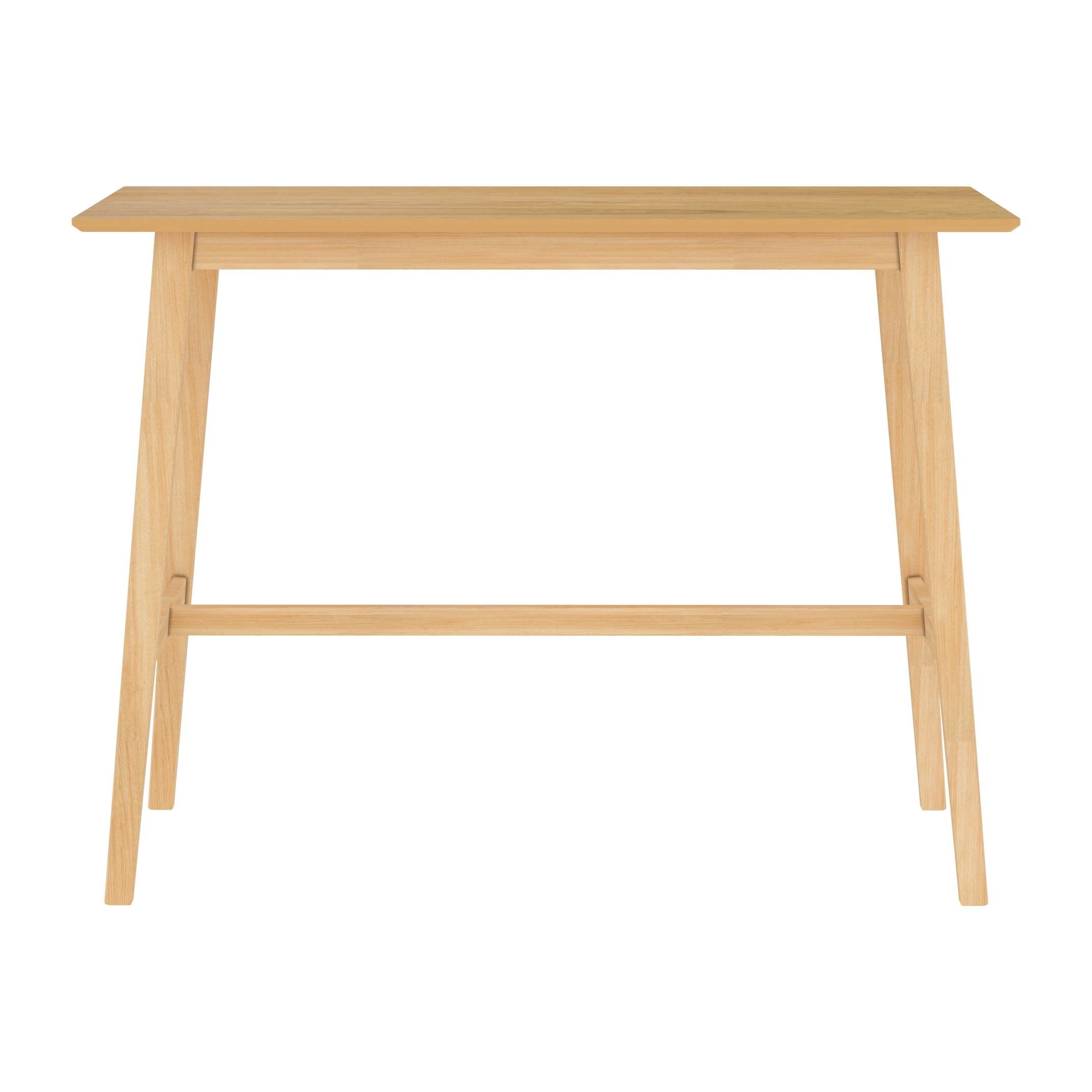 Table de bar rectangulaire Buvette 4 personnes en bois clair 120 cm