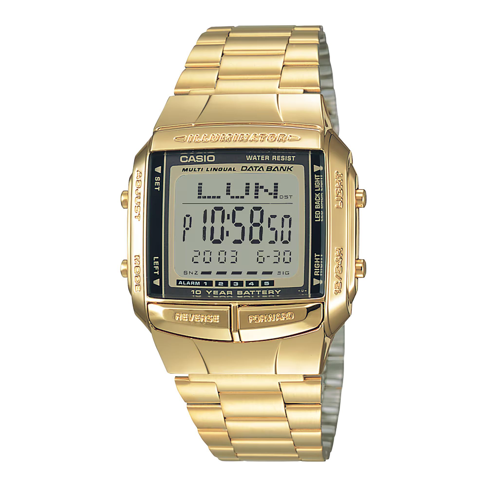 Reloj Casio DB-360G-9A Unisex Digital Cuarzo con Correa de Acero inoxidable