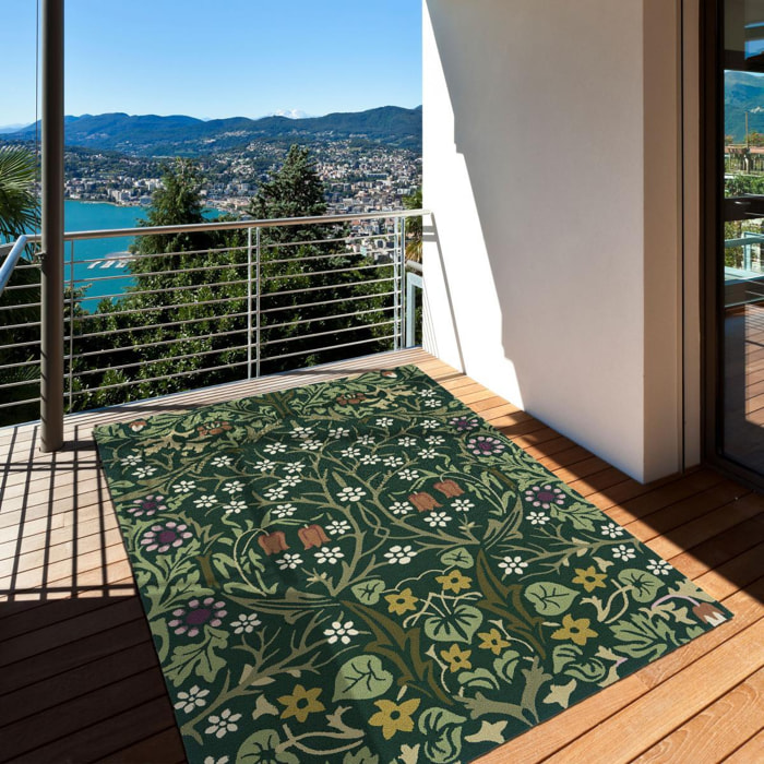 Tapis extérieur tissé kilim rectangle WAJO