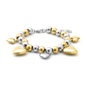 Pulsera Dassa acabado oro 18k y plata
