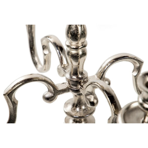 Candelabro 5 Brazos Rough Nickel 50x50x94 Cm