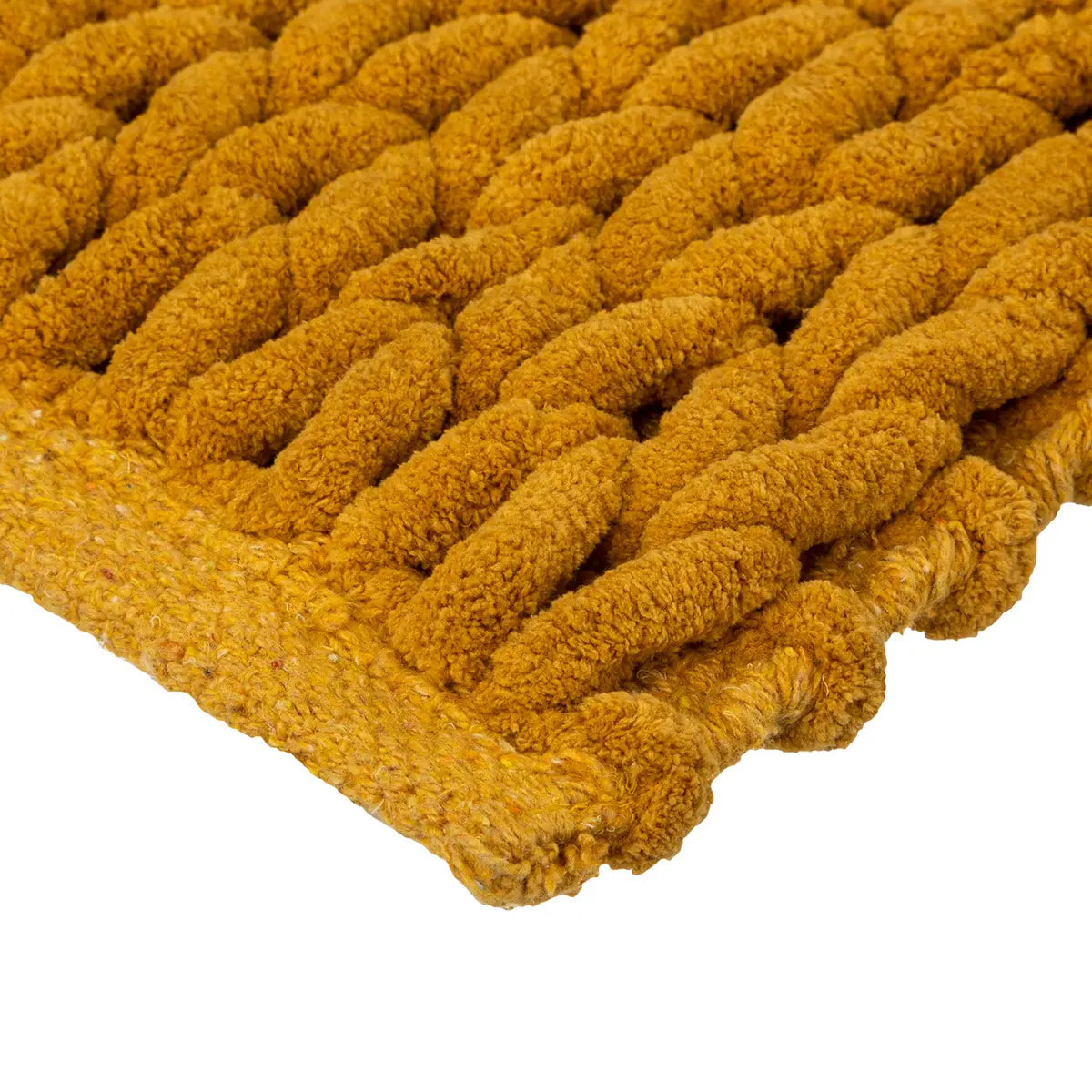 Tapis de bain 50x120 cm Jaune moutarde Colorama