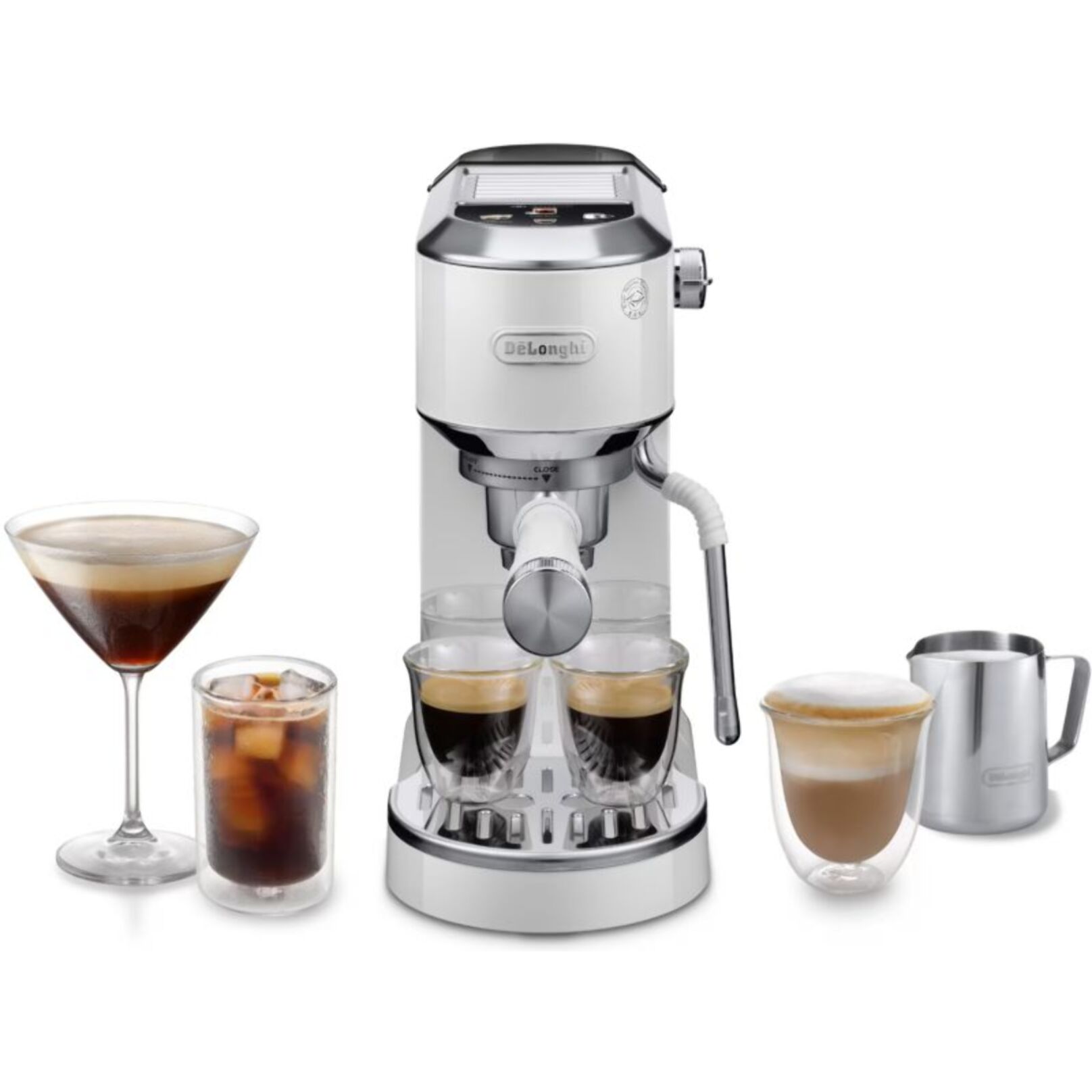 Machine à expresso DELONGHI EC890.WI Dedica Duo Blanche