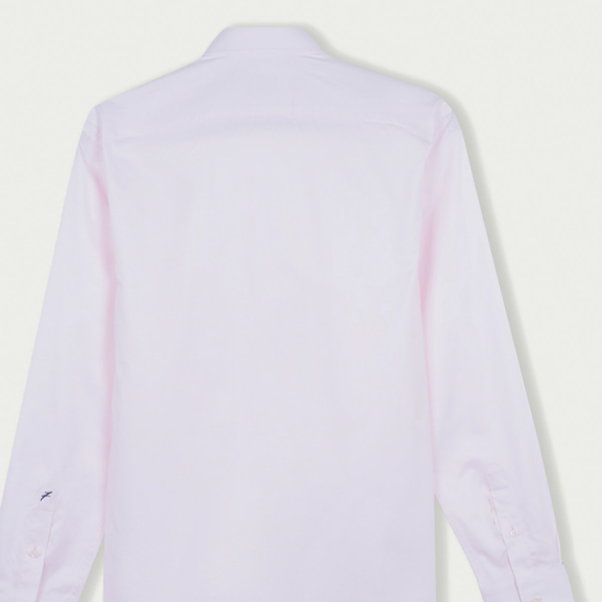 Camicia Uomo 1 Bottone Italiano Slim Twill Unito Rosa