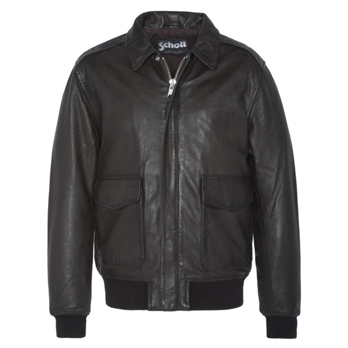 LCFLIGHTWXPILOT JACKET WITH BADGESSchott NYC P/EBROWN
