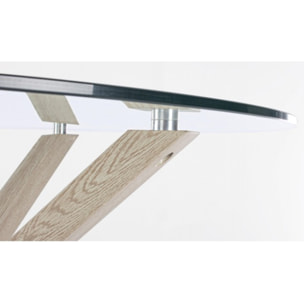 TAVOLO MAY ROTONDO GAMBA NATURALE D114 cm