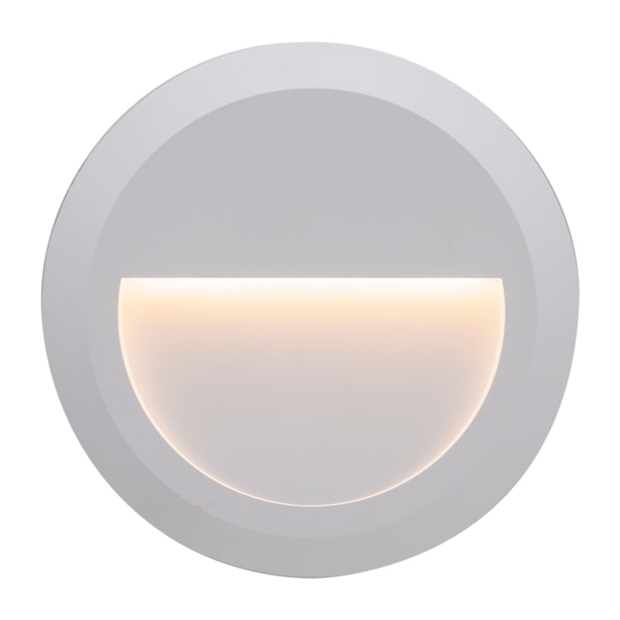 Forlight Siram aplique exterior con luz led blanco cálido en color blanco