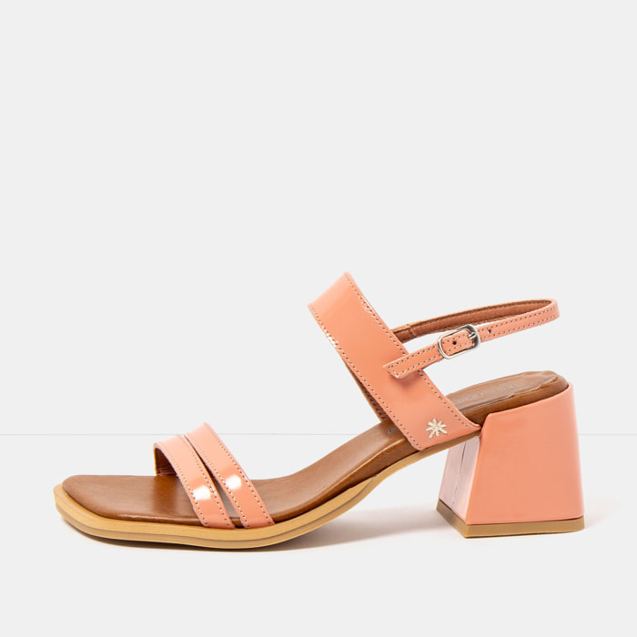 Sandalias con tacón 2010 NAPPA SHINNY FLAMINGO / VERONA color Flamingo