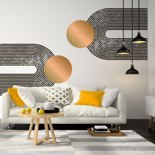 Papier peint intissé pré-encollé fresques géantes - ARCHES ABSTRAITES AZTEC
