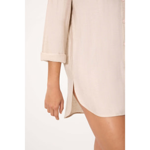 T-shirt a maniche lunghe Marrone