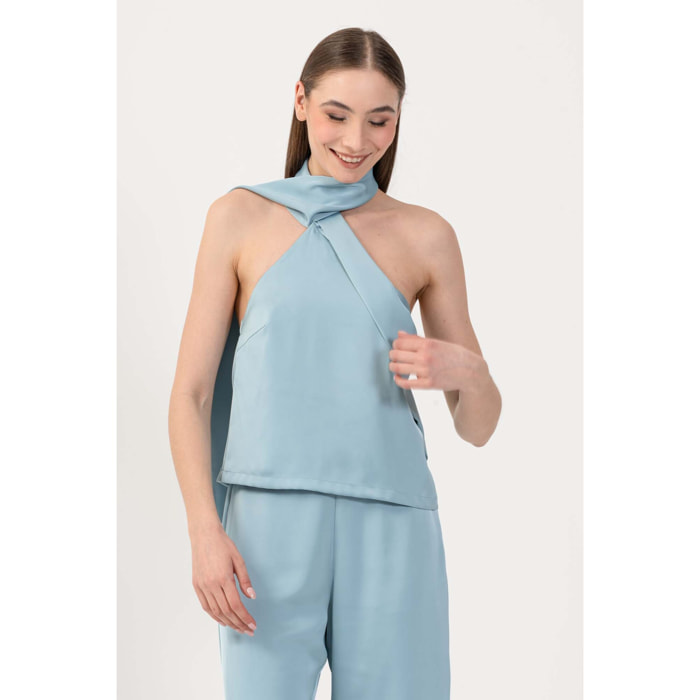 Kocca - Top con fascia e scollo a incrocio Donna