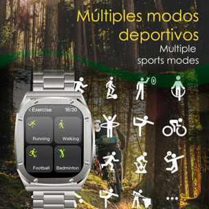 Smartwatch Z79 Max doble pulsera. Monitor de salud, tensión, etc. Modos deportivos, split screen, llamadas BT.