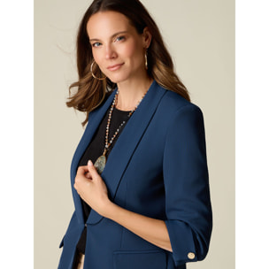 Oltre - Blazer in tessuto fluido - Blu