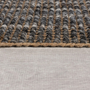 Tapis en jute de couloir OMBRE Gris