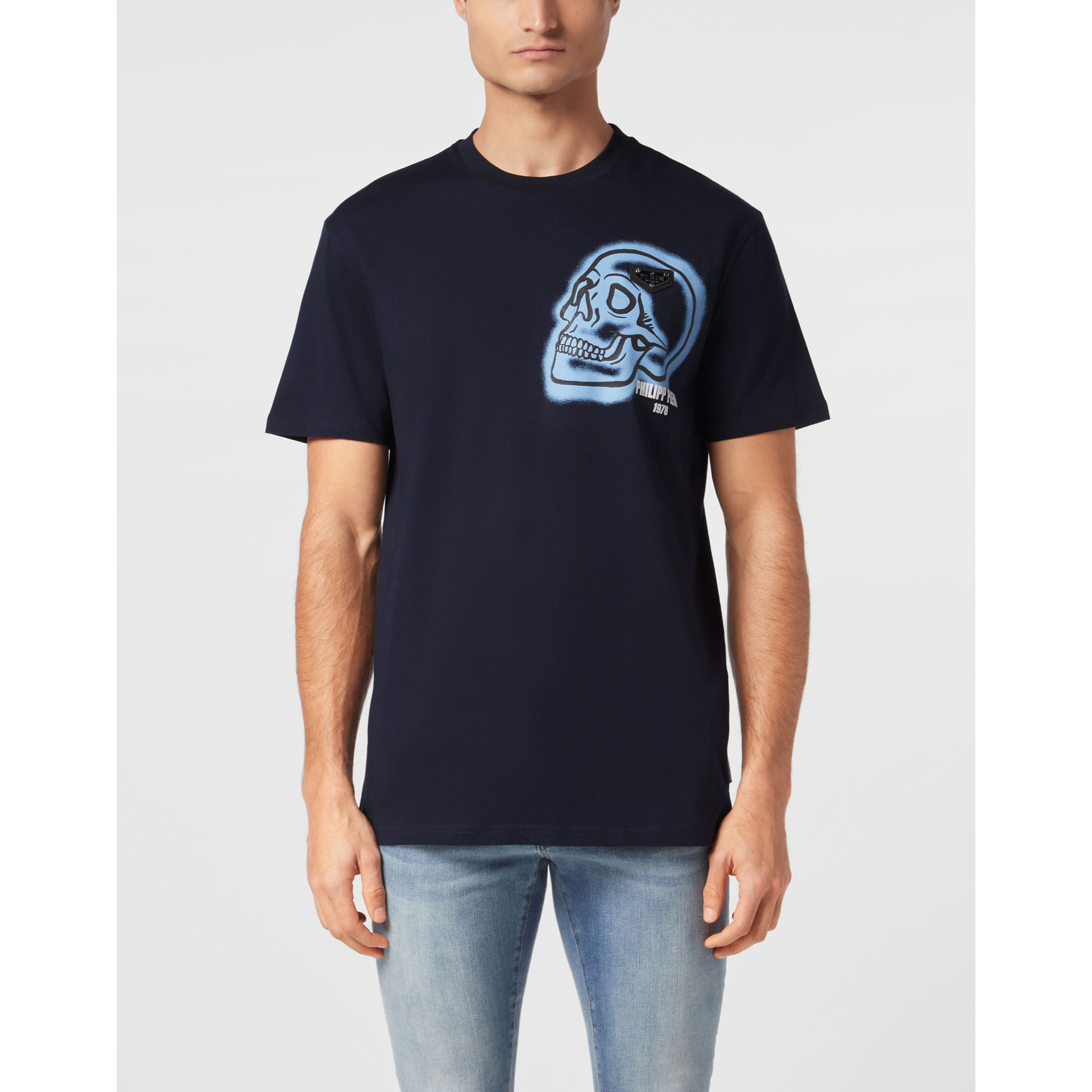 PHILIPP PLEIN Camiseta Cuello Redondo Ss SKULL