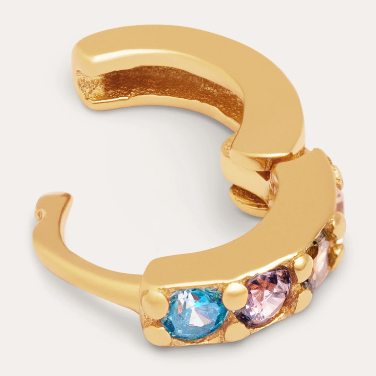 Orecchino Singolo Cleo S Colors Argento Placcato Oro